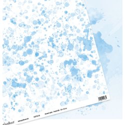Gavlhusets Design - Papir- Akvarel splat  Pastel bl
