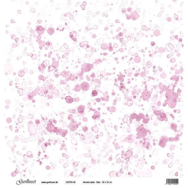 Gavlhusets Design - Papir - Akvarel splat  Br