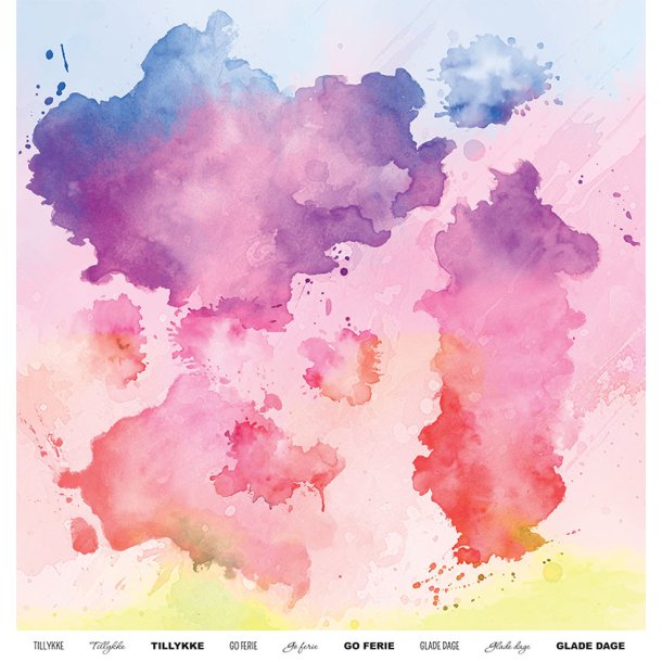 Gavlhusets Design - Papir - Regnbue splat