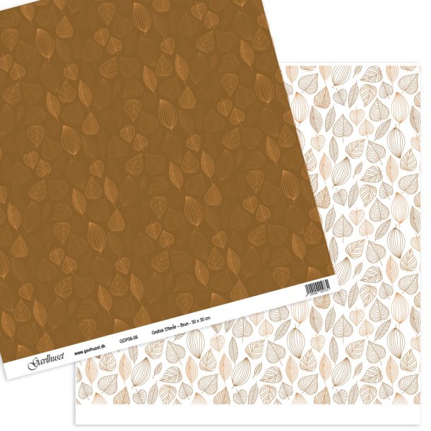 Gavlhusets Design - Papir - Grafisk Efterr - Brun