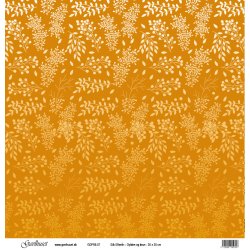 Gavlhusets Design - Papir - Silk Efterr  Gylden og brun