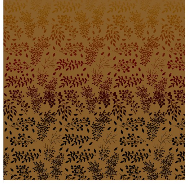 Gavlhusets Design - Papir - Silk Efterr  Gylden og brun