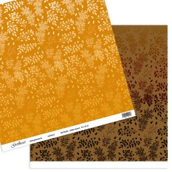 Gavlhusets Design - Papir - Silk Efterr  Gylden og brun