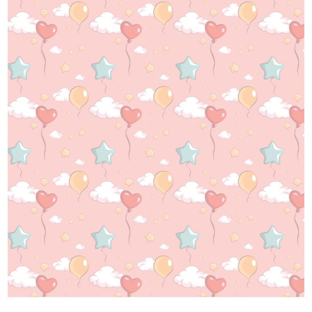 Gavlhusets Design - Papir - Baby ballon og stjerner