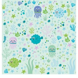 Gavlhusets Design - Papir - Vandmand og klumpfisk - Dreng