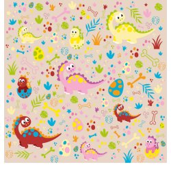 Gavlhusets Design - Papir - Dinosaur - Pige