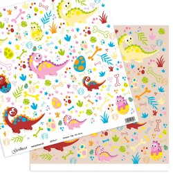 Gavlhusets Design - Papir - Dinosaur - Pige