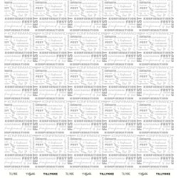 Gavlhusets Design - Papir - Konfirmation Sort og Gr