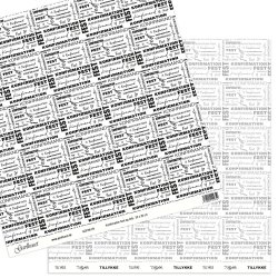 Gavlhusets Design - Papir - Konfirmation Sort og Gr