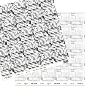 Gavlhusets Design - Papir - Konfirmation Sort og Gr�