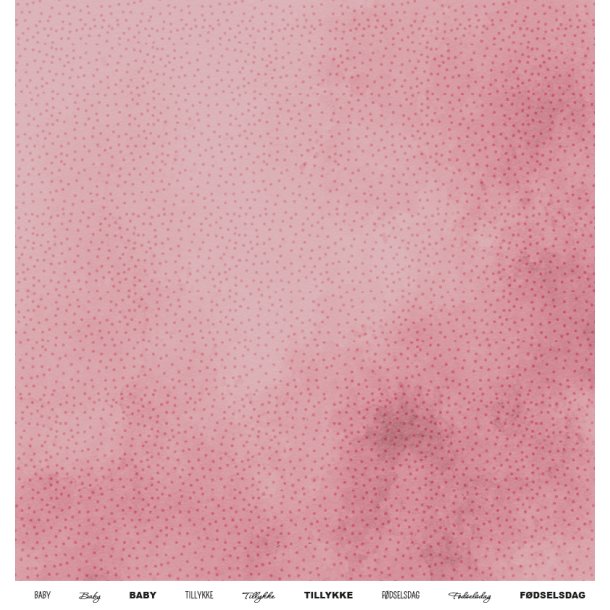 Gavlhusets Design - Papir - Vintage baby Rosa