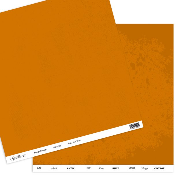 Gavlhusets Design - Papir - Rust