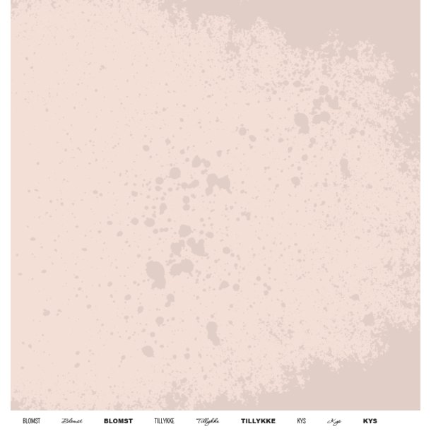 Gavlhusets Design - Papir - Rosa