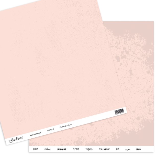 Gavlhusets Design - Papir - Rosa