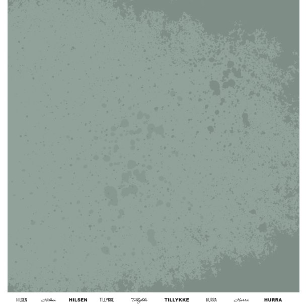 Gavlhusets Design - Papir - Frossen gran