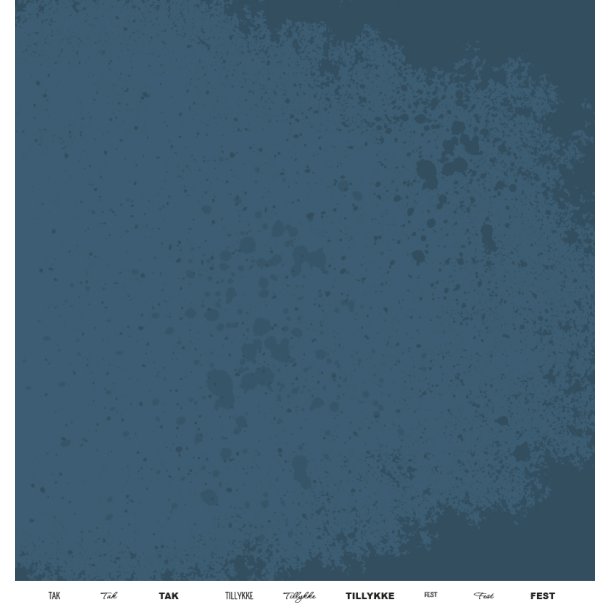 Gavlhusets Design - Papir - Dyb hav