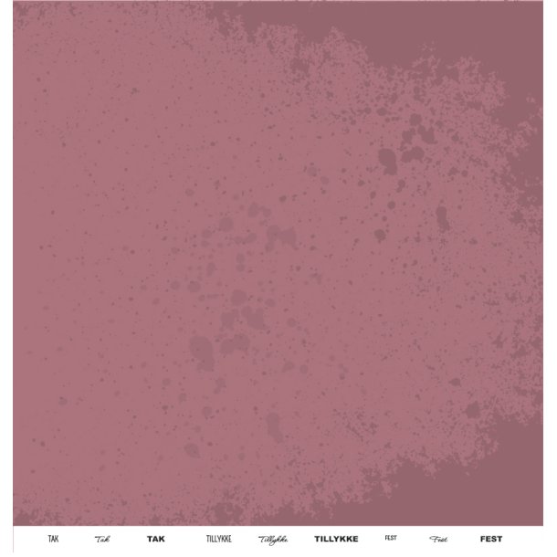 Gavlhusets Design - Papir - Dyb rosa