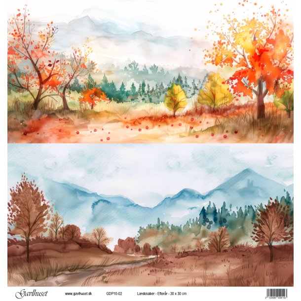 Gavlhusets Design - Papir - Landskaber Efterr