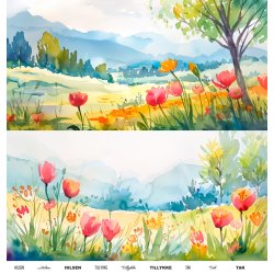 Gavlhusets Design - Papir - Landskaber Forr