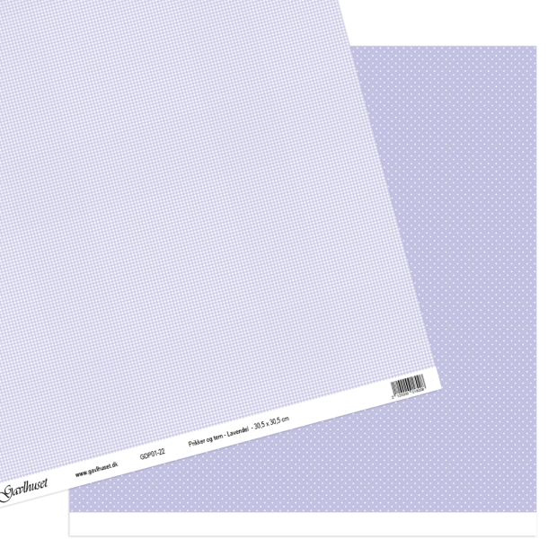 Gavlhusets Design - Papir - Tern og prikker - Lavendel