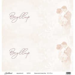 Gavlhusets Design - Papir - Bryllupsinvitation Brudepar Base