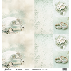 Gavlhusets Design - Papir - Bryllupsinvitation Bil Base