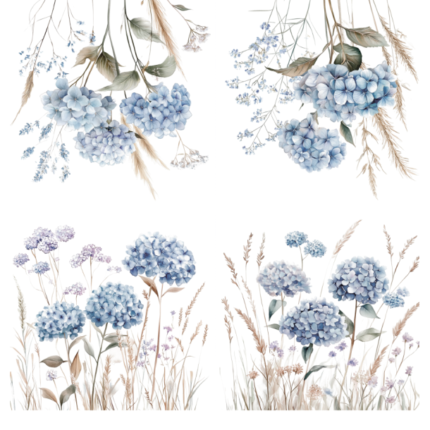 Gavlhusets Design - Papir - Hortensia