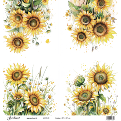 Gavlhusets Design - Papir - Solsikker