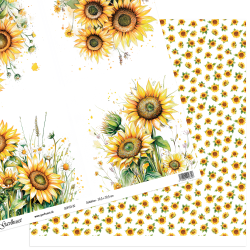 Gavlhusets Design - Papir - Solsikker