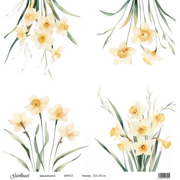 Gavlhusets Design - Papir - Pskelilje