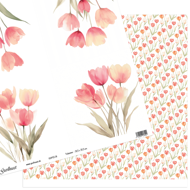 Gavlhusets Design - Papir - Tulipan