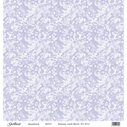 Gavlhusets Design - Papir - Blomstereng - Lavendel / Mrk lilla