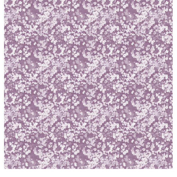 Gavlhusets Design - Papir - Blomstereng - Lavendel / Mrk lilla