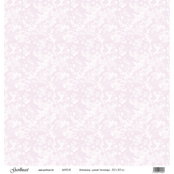 Gavlhusets Design - Papir - Blomstereng - Lyserd / Sommergul