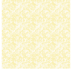 Gavlhusets Design - Papir - Blomstereng - Lyserd / Sommergul