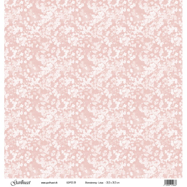 Gavlhusets Design - Papir - Blomstereng - Pink Salt