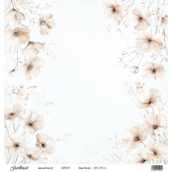 Gavlhusets Design - Papir - Beige Blomster