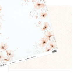 Gavlhusets Design - Papir - Beige Blomster