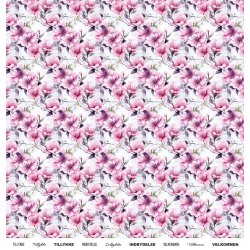 Gavlhusets Design - Papir - Lyserd bleblomst