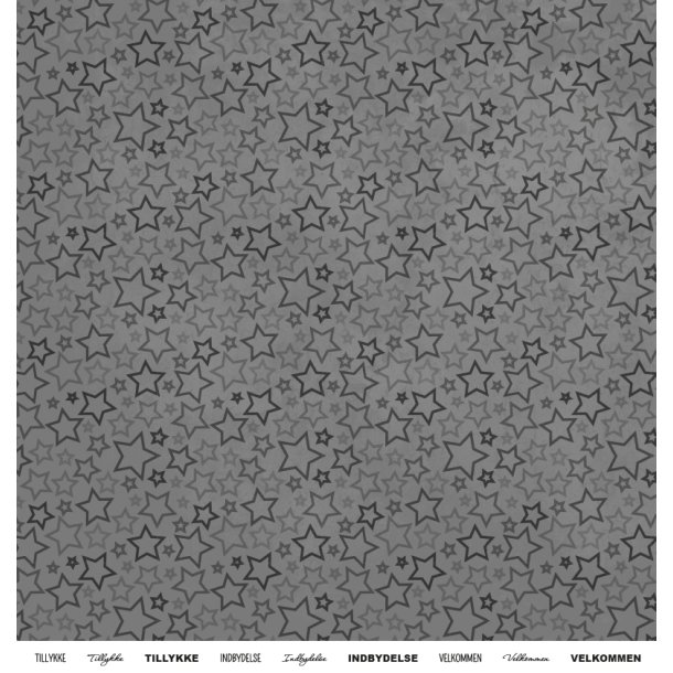 Gavlhusets Design - Papir - Beton og stjerner