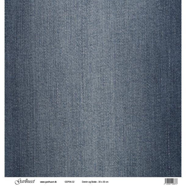 Gavlhusets Design - Papir - Denim og bolde