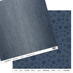 Gavlhusets Design - Papir - Denim og bolde