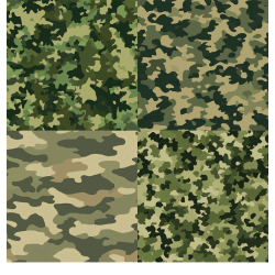 Gavlhusets Design - Papir - Camouflage - Brun/gr�n