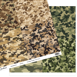Gavlhusets Design - Papir - Camouflage - Brun/gr�n