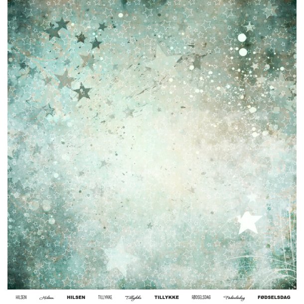 Gavlhusets Design - Papir - grunge stjerner