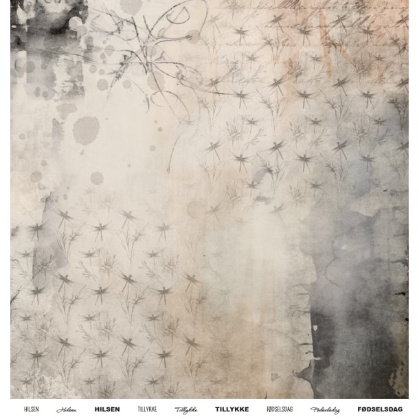 Gavlhusets Design - Papir - grunge guldsmed