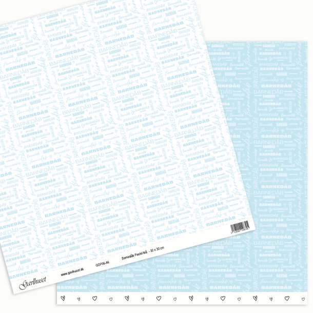 Gavlhusets Design - Papir - Barnedb - Pastel Bl