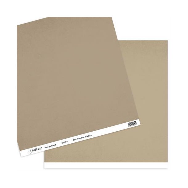 Gavlhusets Design - Papir - Basic  Varm Brun
