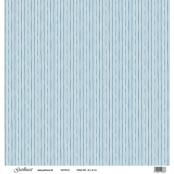 Gavlhusets Design - Papir - Striber bl