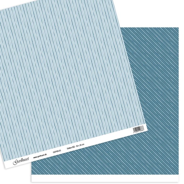 Gavlhusets Design - Papir - Striber bl